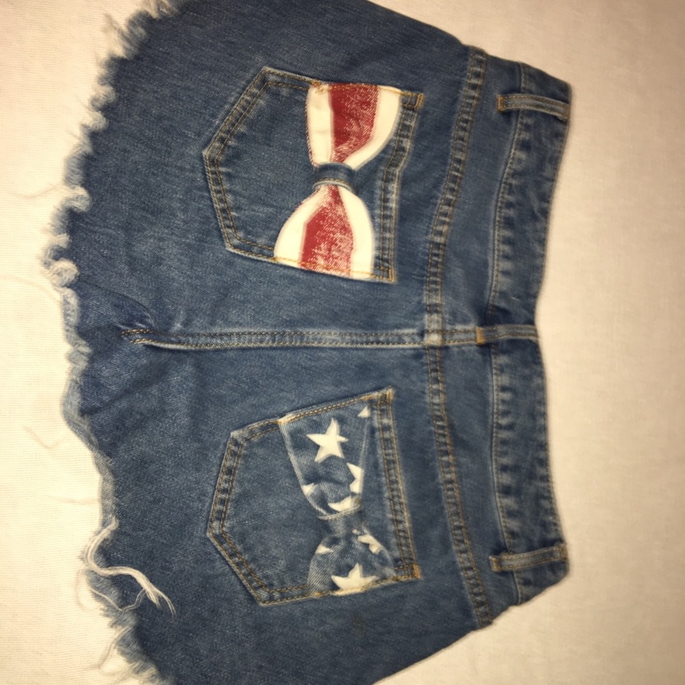 Denim shorts